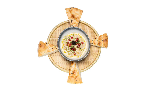 Moutabbal served with Turkish bread at Anatolia Restaurant Singapore