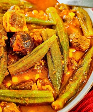 Okra Stew Lamb Anatolia Turkish Restaurant