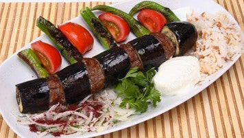 Eggplant Kebab Lamb Anatolia Turkish Restaurant