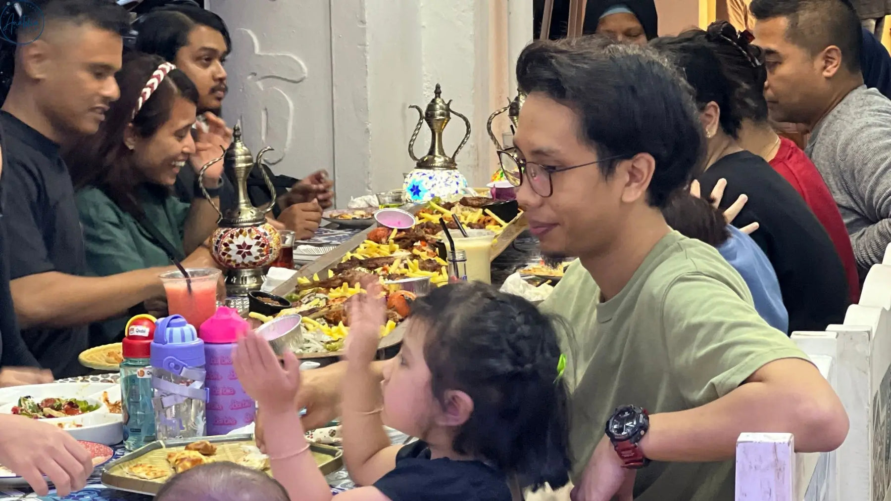Father's Day dinner spread at Anatolia halal Turkish restaurant Arab Street Singapore — grills, mezze, kunafa and Turkish Çay for the whole family