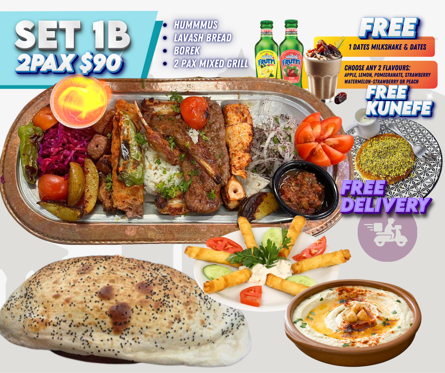 Iftar for 2 Pax - Set 1B ( Delivery only)