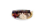 Eggplant kebab with lamb and chicken served with rice at Anatolia Restaurant Singapore