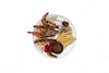 Turkish grilled tiger prawn plate with vegetables at Anatolia Restaurant Singapore