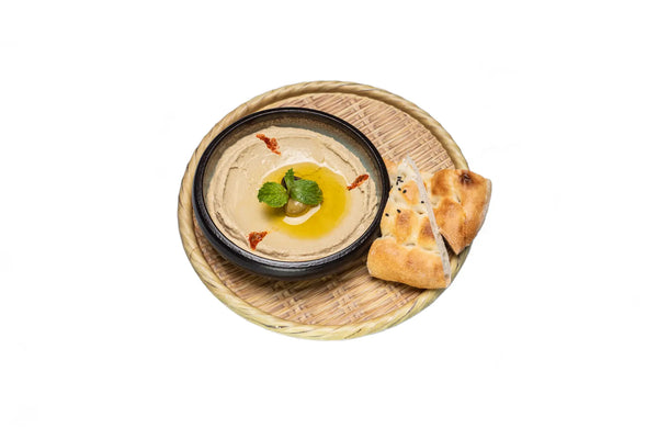 Hummus served with Turkish bread at Anatolia Restaurant Singapore