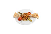 Hummus with chicken served with Turkish bread at Anatolia Restaurant Singapore