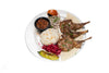 Lamb chops served with rice and ezme sauce at Anatolia Restaurant Singapore