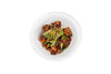 Fresh Turkish salad with grilled salmon, pomegranate and herbs at Anatolia Restaurant Singapore