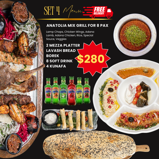 Special Set for 8 Pax (Online Delivery Only) Anatolia Restaurant
